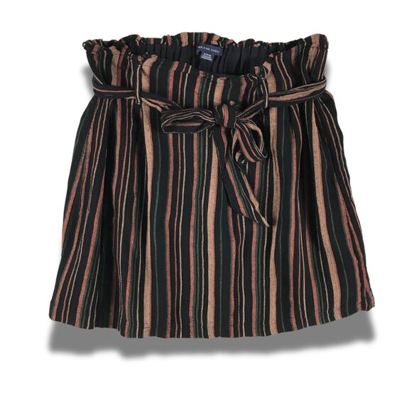AMERICAN EAGLE Beige Striped Woven Skirt SMALL - Picture 1 of 7